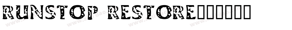 Runstop Restore字体转换
